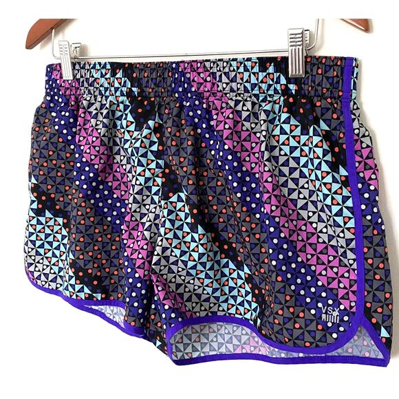 Victorias Secret Sport Multicolor The Player Geometric Running Shorts Sz L - Picture 5 of 6